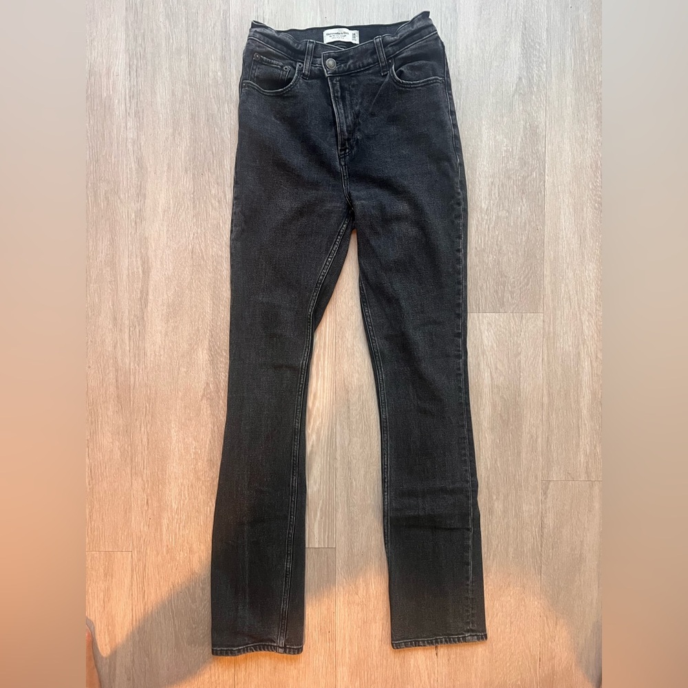 Abercrombie & Fitch 90s SLIM STRAIGHT ULTRA HIGH RISE / crossover waist denim
